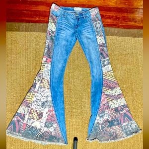 Size 26 Free People low rise Flares